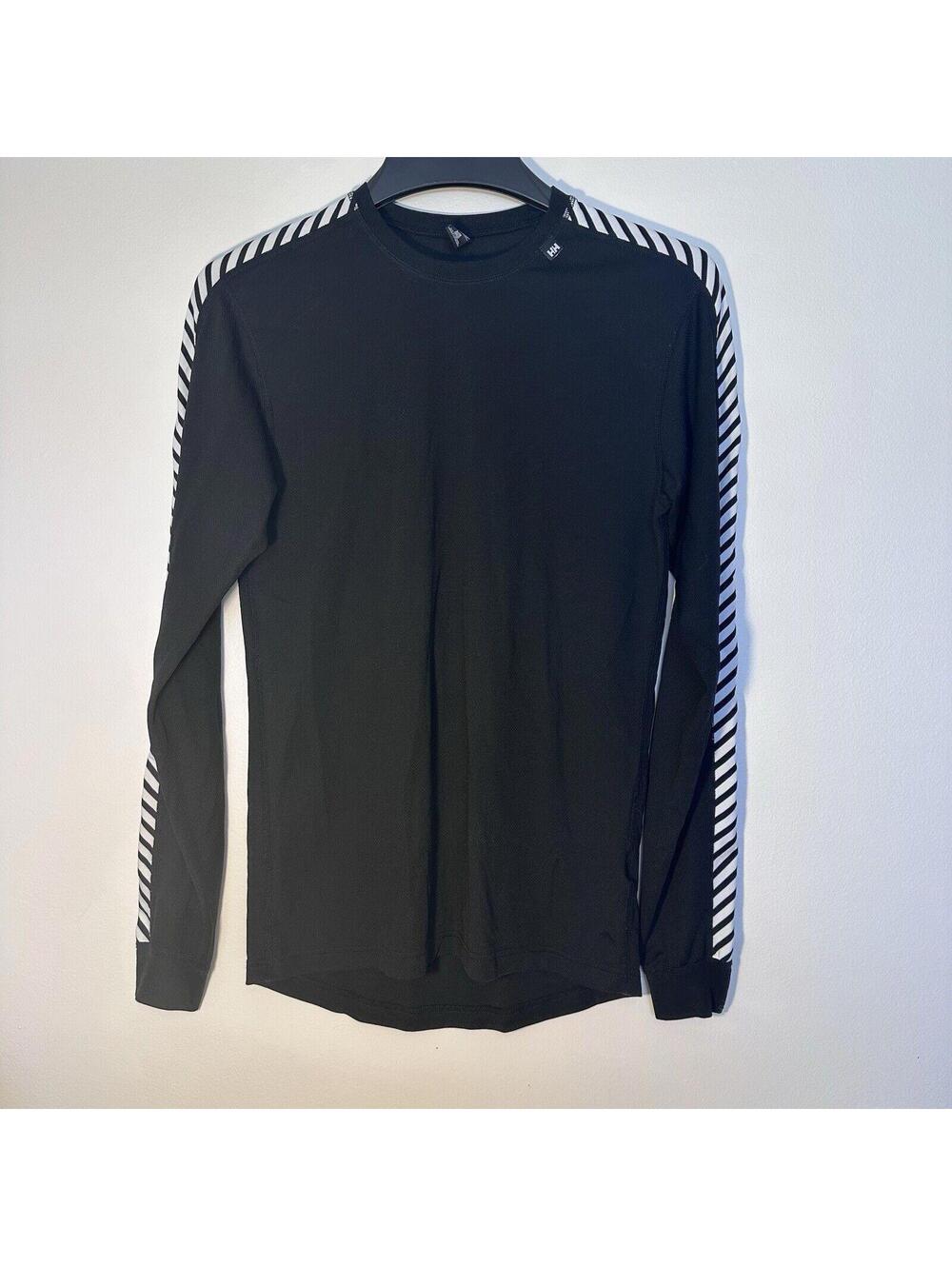 Vintage Helly Hansen Base Layer Long Sleeve Shirt Prolite Slim Black Large